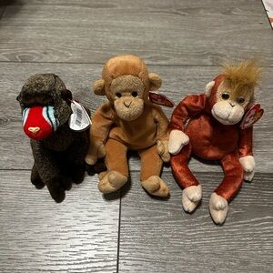 Beanie Baby Monkeys
